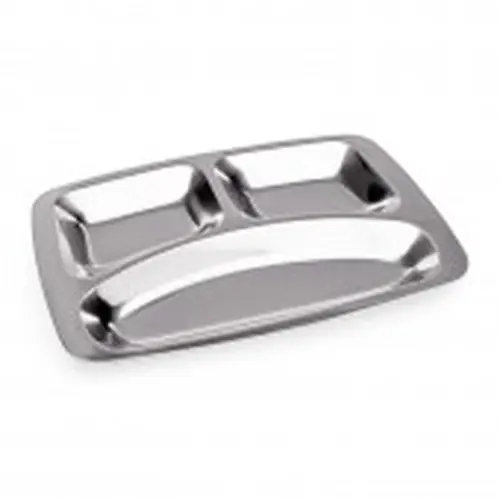 Abteilschale Edelstahl rechteckig 310 mm x 210 mm 3 Fächer Direktkauf